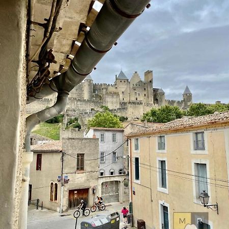 Le Donjon - Vue Cite Pied Cite Medievale Neuf Carcassone Exterior photo