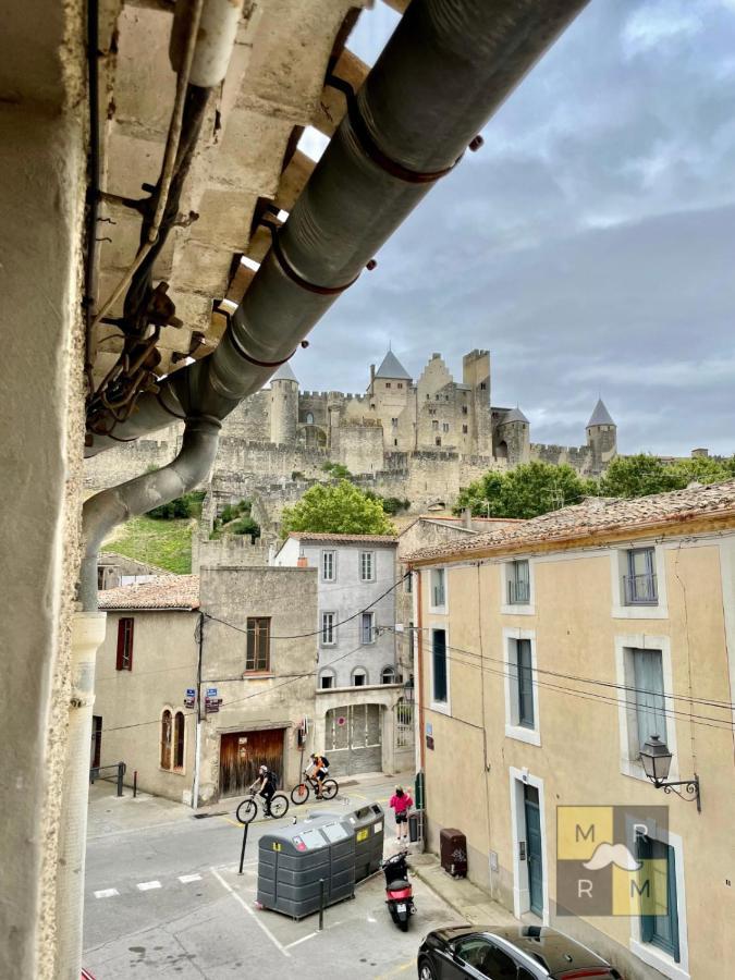 Le Donjon - Vue Cite Pied Cite Medievale Neuf Carcassone Exterior photo